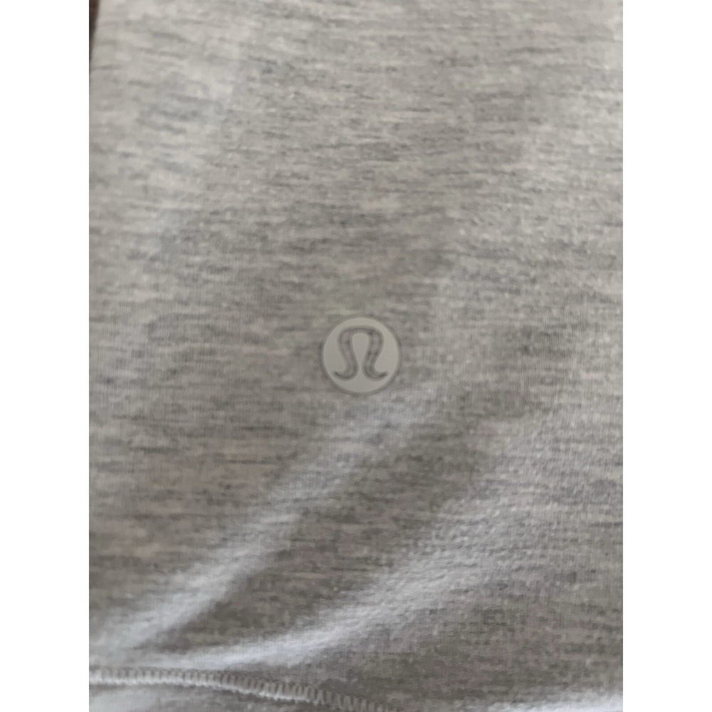 Lululemon Jacket Womens 10 Gray Heather Full Zip Precision Asymmetrical Running - Picture 6 of 6